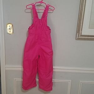 Pink snowsuit